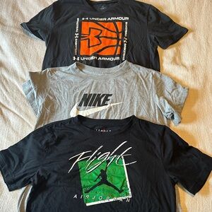 Under Armour, Nike, and Air Jordan T-Shirts